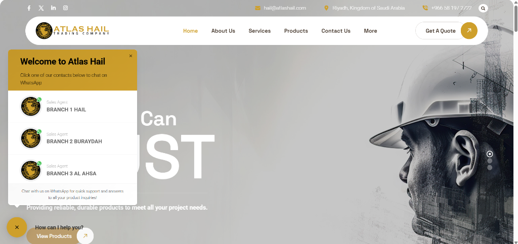 Atlas Hail Trading Portal
