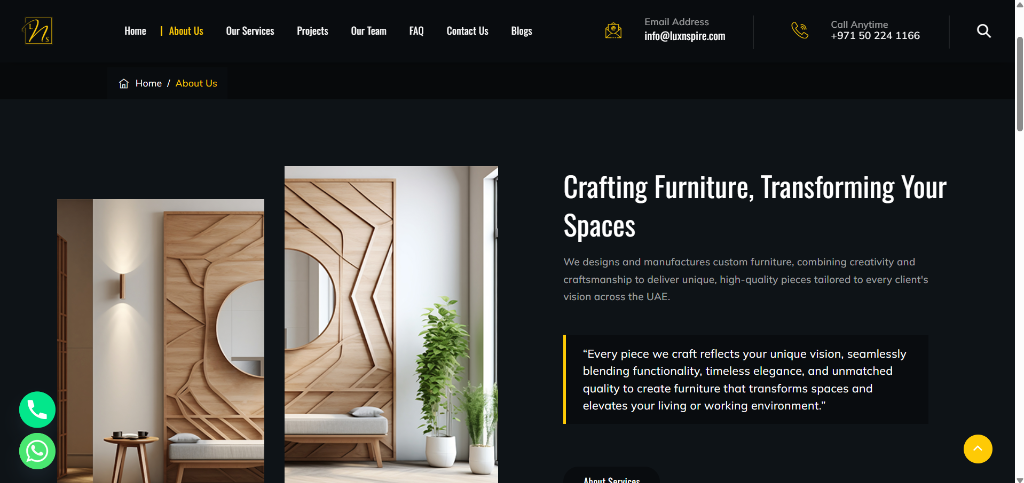 Luxnspire Furniture Portal