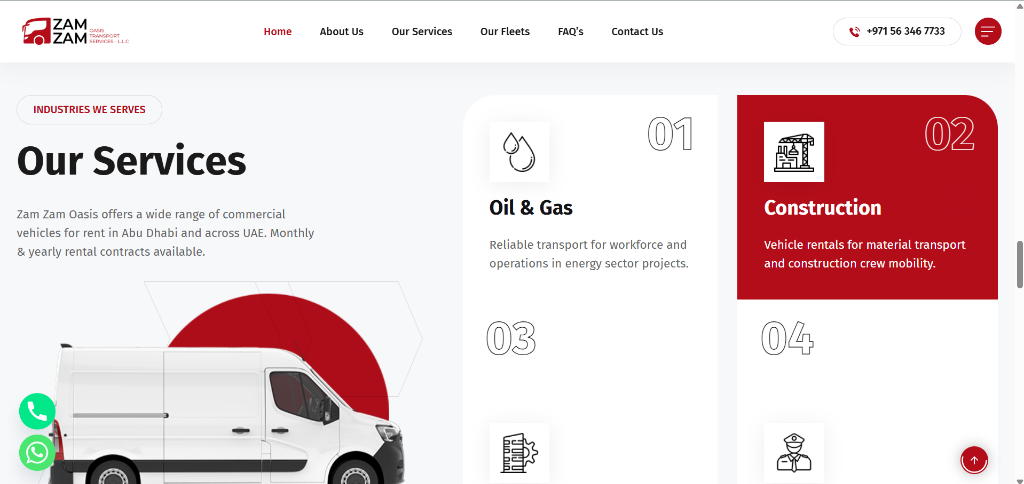 Zamzam Transport Web Portal